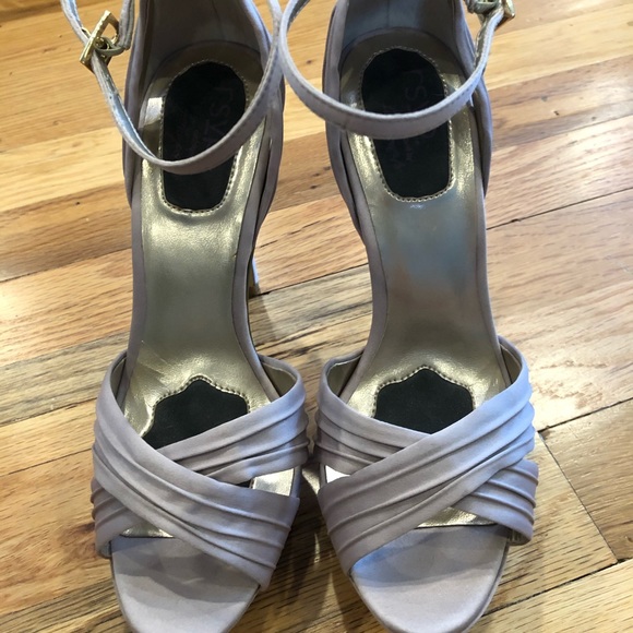 RSVP special occasion platform blush silver sandal EUC - Picture 2 of 7